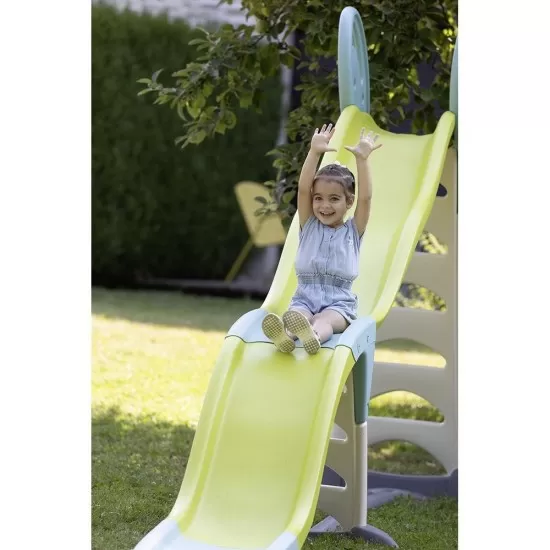 Tobogan Smoby Super Megagliss 2 in 1 verde cu albastru Tobogan Smoby Super Megagliss 2 in 1 verde cu albastru