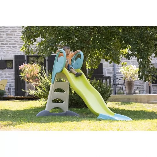 Tobogan Smoby XL verde cu albastru Tobogan Smoby XL verde cu albastru