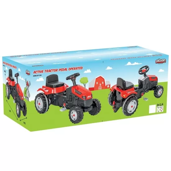 Tractor cu pedale Pilsan Active 07-314 red Tractor cu pedale Pilsan Active 07-314 red