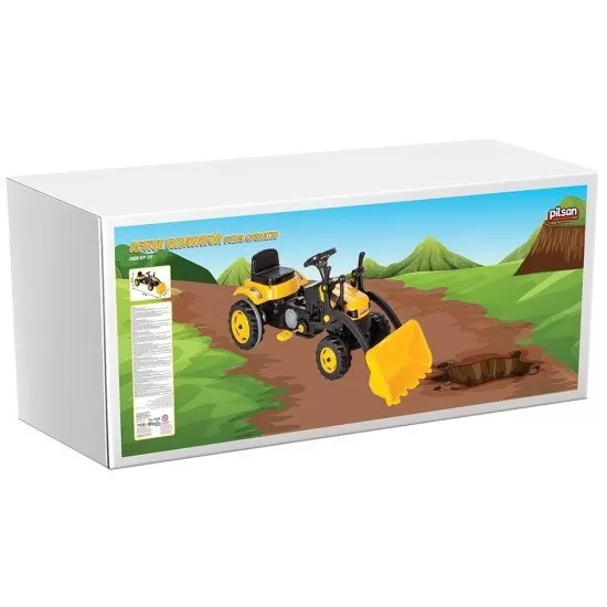Tractor cu pedale si cupa Pilsan Active 07-315 galben Tractor cu pedale si cupa Pilsan Active 07-315 galben