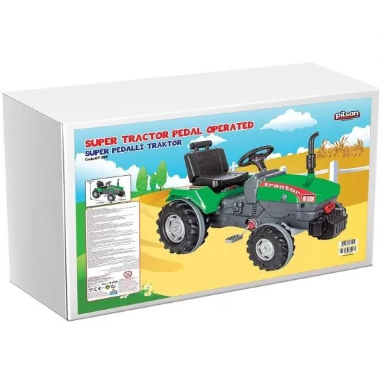 Tractor cu pedale Pilsan Super 07-294 verde Tractor cu pedale Pilsan Super 07-294 verde