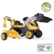 Tractor cu pedale si remorca Smoby Builder Max galben Tractor cu pedale si remorca Smoby Builder Max galben