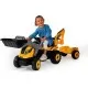 Tractor cu pedale si remorca Smoby Builder Max galben Tractor cu pedale si remorca Smoby Builder Max galben