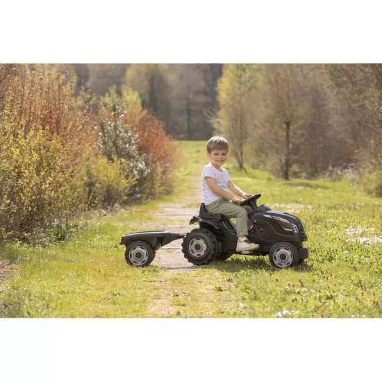 Tractor cu pedale si remorca Smoby Farmer XL negru Tractor cu pedale si remorca Smoby Farmer XL negru