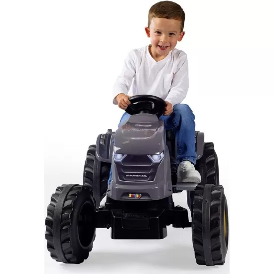 Tractor cu pedale si remorca Smoby Stronger XXL gri Tractor cu pedale si remorca Smoby Stronger XXL gri