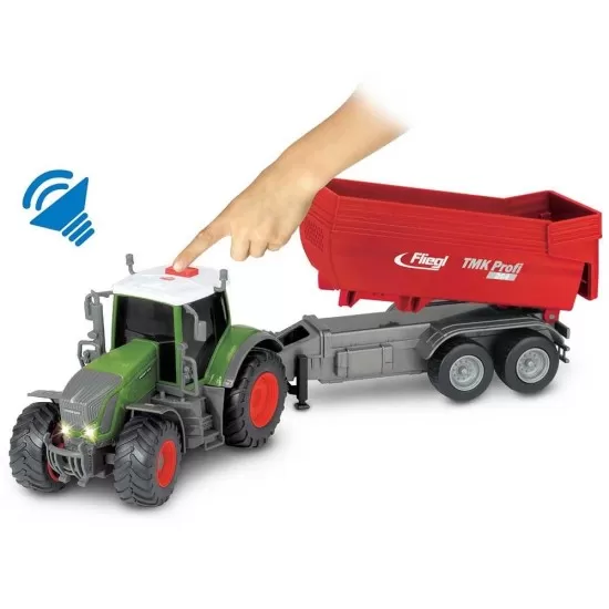 Tractor Dickie Toys Fendt 939 Vario cu remorca 41 cm Tractor Dickie Toys Fendt 939 Vario cu remorca 41 cm