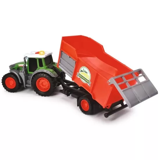 Tractor Dickie Toys Fendt Farm cu remorca Tractor Dickie Toys Fendt Farm cu remorca