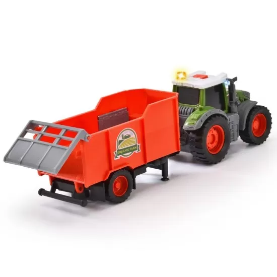 Tractor Dickie Toys Fendt Farm cu remorca Tractor Dickie Toys Fendt Farm cu remorca