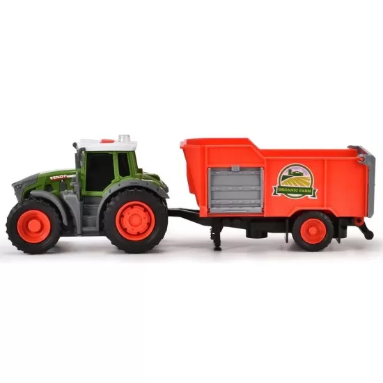 Tractor Dickie Toys Fendt Farm cu remorca Tractor Dickie Toys Fendt Farm cu remorca