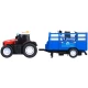 Tractor Dickie Toys Massey Ferguson Animal Trailer 26 cm cu lumini, sunete, remorca si figurina vaca Tractor Dickie Toys Massey Ferguson Animal Trailer 26 cm cu lumini, sunete, remorca si figurina vaca