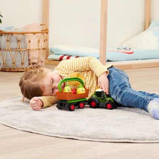 Tractor Simba ABC Freddy Fruit Trailer 30 cm cu lumini, sunete, remorca si figurine Tractor Simba ABC Freddy Fruit Trailer 30 cm cu lumini, sunete, remorca si figurine