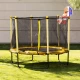 Trambulina 140 cm cu cos baschet Chipolino Sporty Yellow