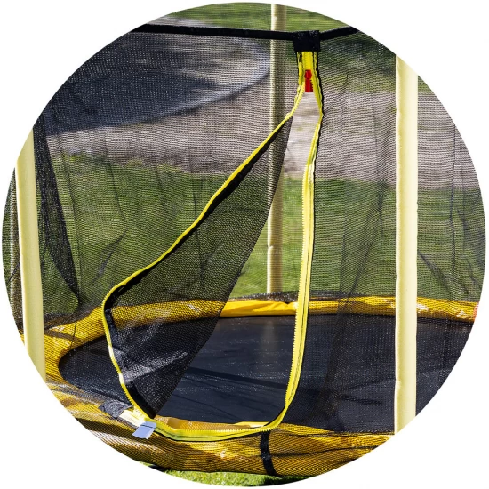 Trambulina 140 cm cu cos baschet Chipolino Sporty Yellow