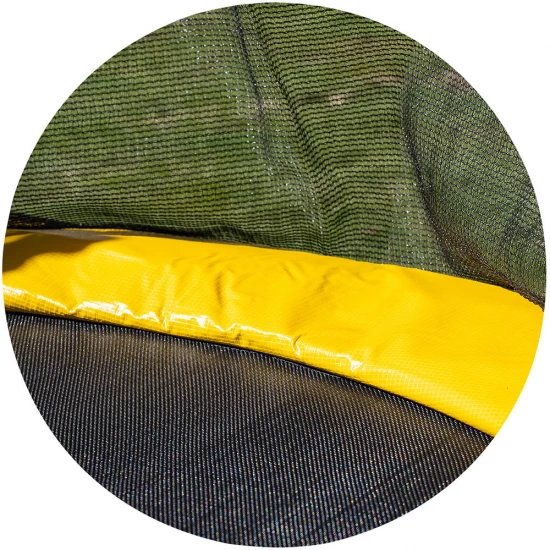 Trambulina 140 cm cu cos baschet Chipolino Sporty Yellow