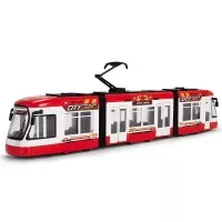 Tramvai Dickie Toys City Liner Rosu