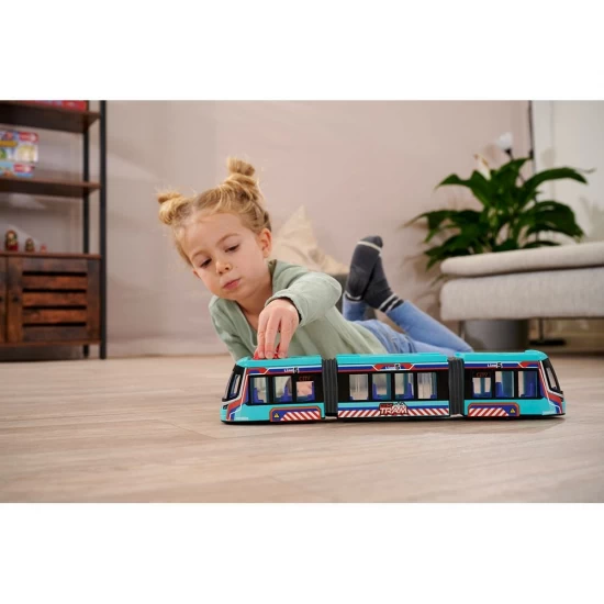 Tramvai Dickie Toys Siemens City Tram 41,5 cm albastru Tramvai Dickie Toys Siemens City Tram 41,5 cm albastru