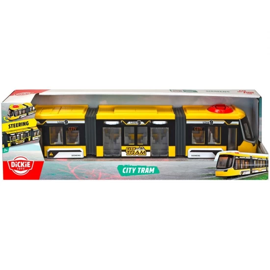Tramvai Dickie Toys Siemens City Tram 41,5 cm galben Tramvai Dickie Toys Siemens City Tram 41,5 cm galben