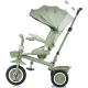 Tricicleta copii cu sezut rotativ si copertina detasabila Chipolino Marathon Pastel Green