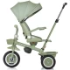 Tricicleta copii cu sezut rotativ si copertina detasabila Chipolino Marathon Pastel Green