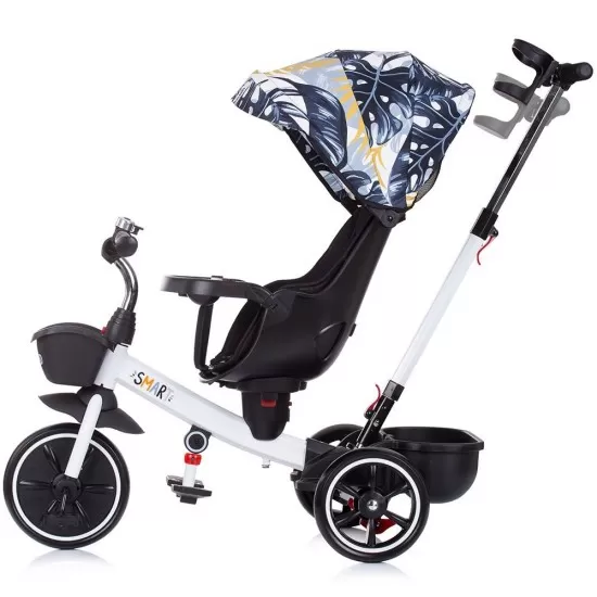 Tricicleta Chipolino Smart cu sezut reversibil black white Tricicleta Chipolino Smart cu sezut reversibil black white