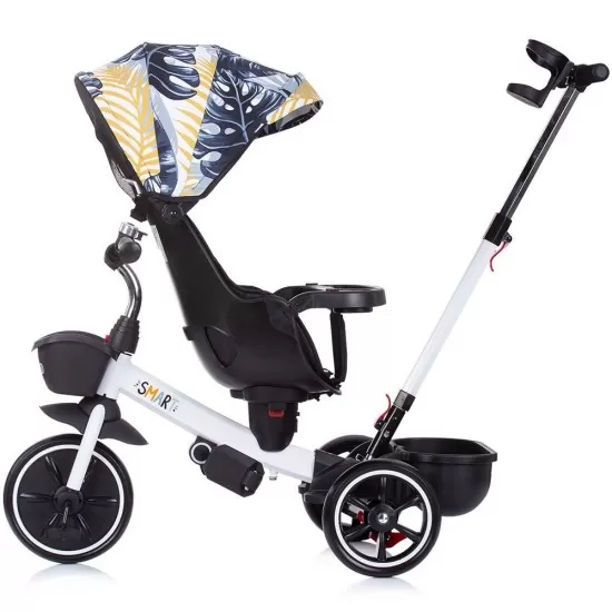 Tricicleta Chipolino Smart cu sezut reversibil black white Tricicleta Chipolino Smart cu sezut reversibil black white