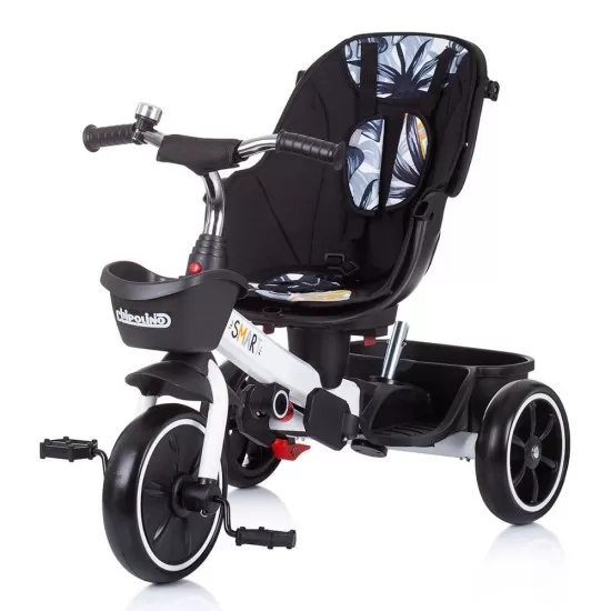 Tricicleta Chipolino Smart cu sezut reversibil black white Tricicleta Chipolino Smart cu sezut reversibil black white