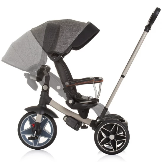 Tricicleta cu copertina si sezut reversibil Chipolino Derby Granite Tricicleta cu copertina si sezut reversibil Chipolino Derby Granite