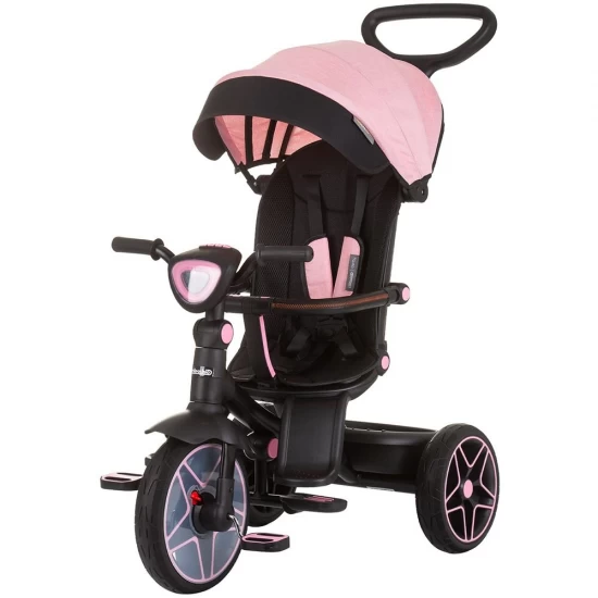 Tricicleta cu copertina si sezut reversibil Chipolino Derby Flamingo Tricicleta cu copertina si sezut reversibil Chipolino Derby Flamingo
