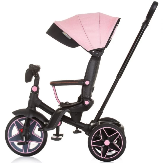 Tricicleta cu copertina si sezut reversibil Chipolino Derby Flamingo Tricicleta cu copertina si sezut reversibil Chipolino Derby Flamingo