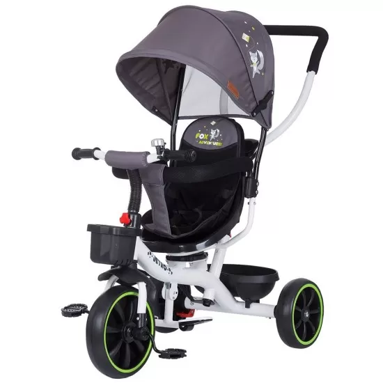 Tricicleta cu copertina si sezut reversibil Chipolino Jetro Platinum