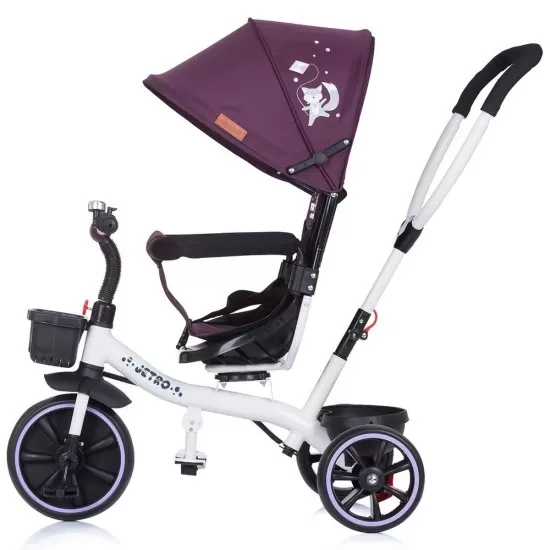 Tricicleta cu copertina si sezut reversibil Chipolino Jetro Lilac