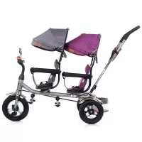 Tricicleta gemeni Chipolino 2Play Lilac Platinum