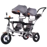 Tricicleta gemeni Chipolino 2Play Platinum