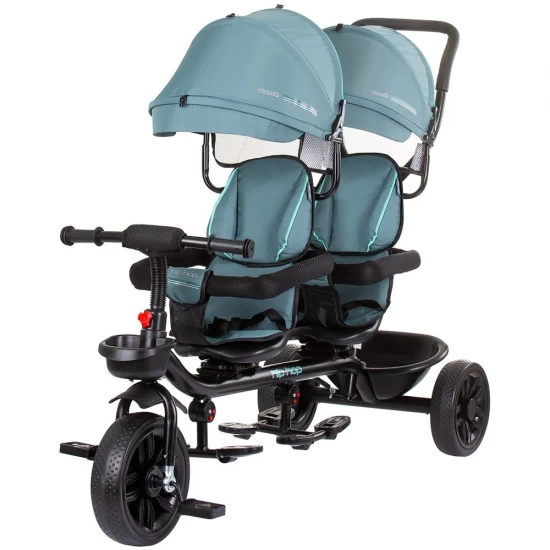 Tricicleta gemeni Chipolino Hip Hop Aloe