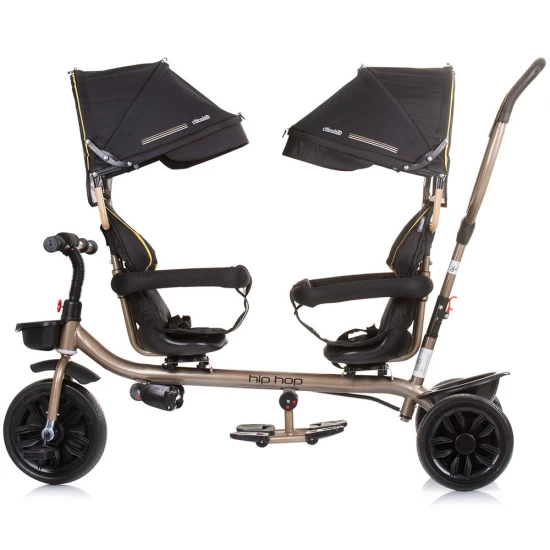 Tricicleta gemeni Chipolino Hip Hop Ebony