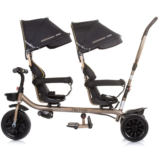 Tricicleta gemeni Chipolino Hip Hop Ebony