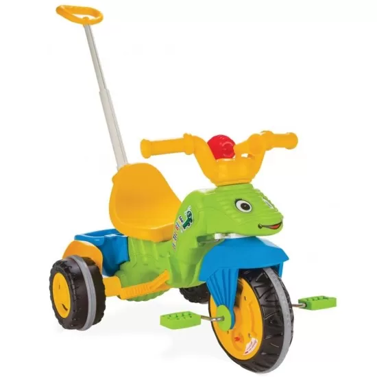 Tricicleta pentru copii Pilsan Caterpillar Green cu maner