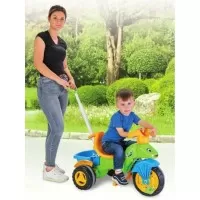 Tricicleta pentru copii Pilsan Caterpillar Green cu maner