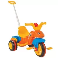 Tricicleta pentru copii Pilsan Caterpillar Orange cu maner