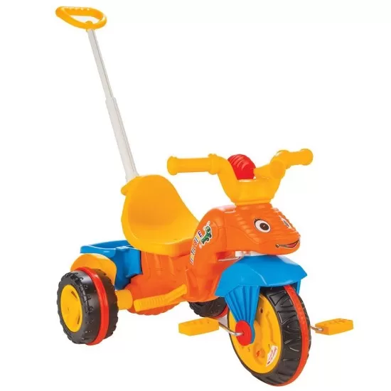Tricicleta pentru copii Pilsan Caterpillar Orange cu maner