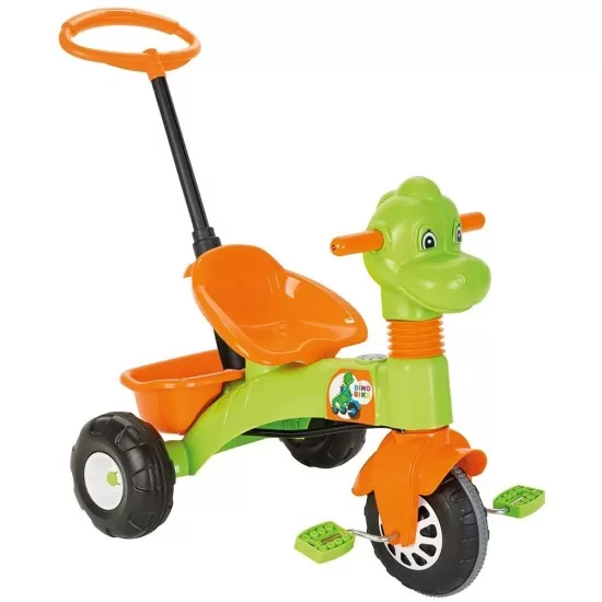Tricicleta pentru copii Pilsan Dino Green cu maner Tricicleta pentru copii Pilsan Dino Green cu maner
