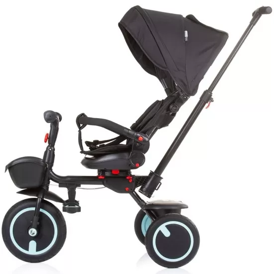 Tricicleta pliabila Chipolino Quick Fold cu sezut reversibil Ebony