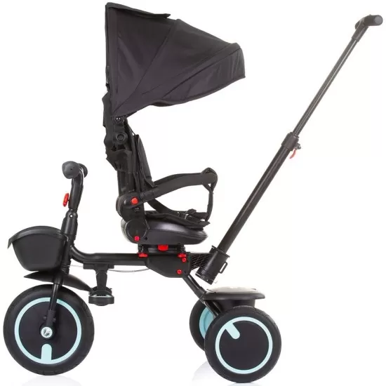 Tricicleta pliabila Chipolino Quick Fold cu sezut reversibil Ebony