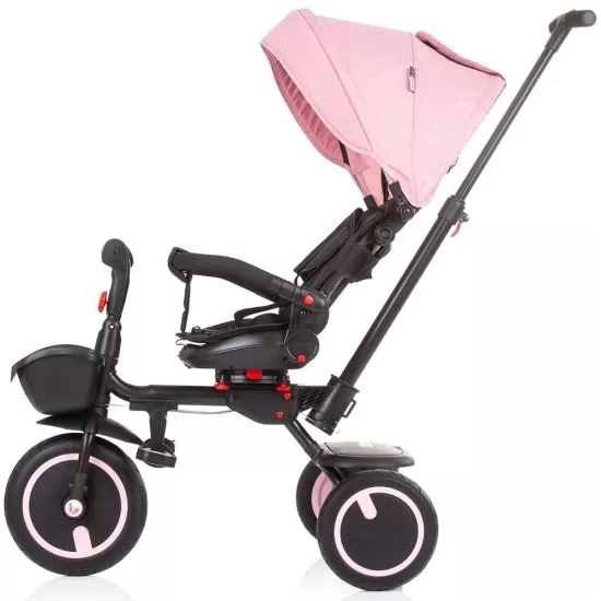 Tricicleta pliabila Chipolino Quick Fold cu sezut reversibil Rose Water