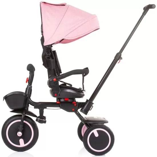 Tricicleta pliabila Chipolino Quick Fold cu sezut reversibil Rose Water