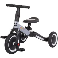 Tricicleta si bicicleta Chipolino Smarty 2 in 1 Grey