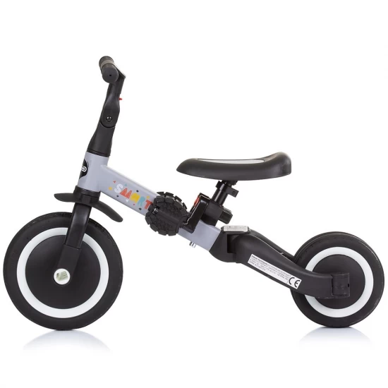 Tricicleta si bicicleta Chipolino Smarty 2 in 1 Grey