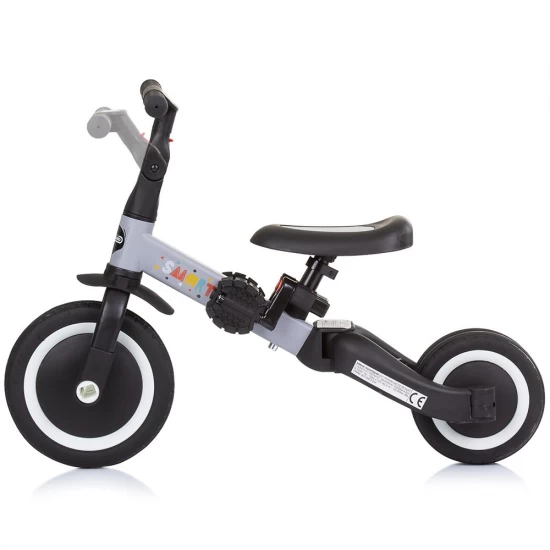 Tricicleta si bicicleta Chipolino Smarty 2 in 1 Grey