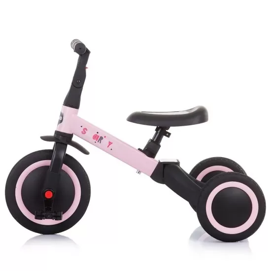Tricicleta si bicicleta Chipolino Smarty 2 in 1 Light Pink