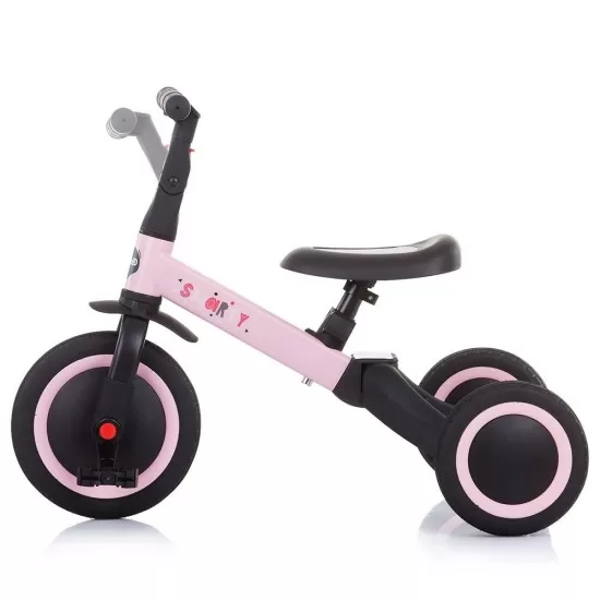 Tricicleta si bicicleta Chipolino Smarty 2 in 1 Light Pink